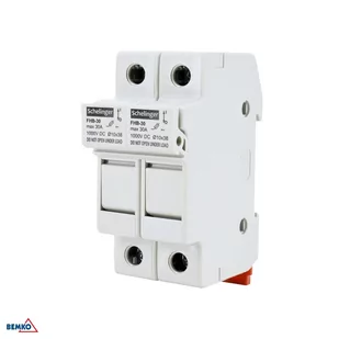 Podstawa bezpiecznikowa 10x38 2P 1000V DC PV 30A Bemko / Schelinger A13-FHB-2P-DC1000-32 - Akcesoria do kolektorów i fotowoltaiki - miniaturka - grafika 1