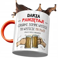 Kubki - Kubek Pomarańczowy Dla Darii Koleżanki Żony z Nadrukiem ze Zdjęciem+ Opakowanie na prezent (wzór 01) - miniaturka - grafika 1