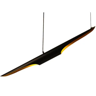 Lampa wisząca BLACK TUBE czarno-złota ST-0502-1 - Step Into Design - Lampy sufitowe - miniaturka - grafika 2