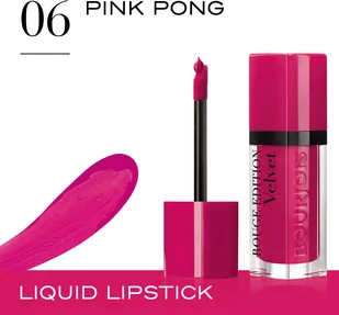 Bourjois Rouge Edition Velvet 06 Pink Pong - Szminki - miniaturka - grafika 6