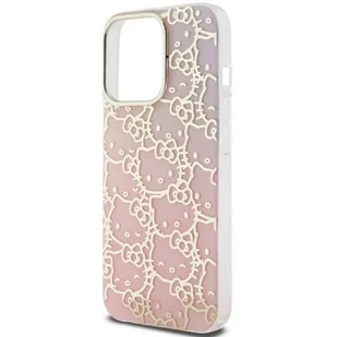Oryginalne Etui IPHONE 13 PRO Hello Kitty Hardcase IML Gradient Electrop Crowded Kitty Head (HKHCP13LHCHPEP) różowe - Etui i futerały do telefonów - miniaturka - grafika 6