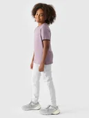 Spodnie i spodenki dla dziewczynek - 4F Spodnie dresowe joggery dziewczęce - szare 164 (13-14 lat) - miniaturka - grafika 1