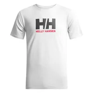 Koszulki męskie - Męska Koszulka HELLY HANSEN HH LOGO T-SHIRT 33979_001 – Biały - miniaturka - grafika 1