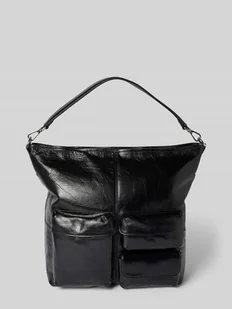 Torba hobo z nadrukiem z logo - Torebki damskie - miniaturka - grafika 1