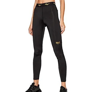 Everlast damskie spodnie do fitnessu Leonard spodnie sportowe, czarno-złote, rozmiar XS - Spodnie damskie - miniaturka - grafika 1
