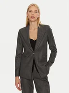 Marynarki i żakiety damskie - Maryley Marynarka 24IB187/M11 Szary Regular Fit - miniaturka - grafika 1
