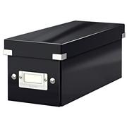 Pudła i pojemniki do przechowywania - Czarne pudełko do przechowywania z pokrywką Click&Store – Leitz - miniaturka - grafika 1