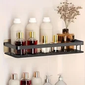 Inne - TEMU Łazienkowy Półka Prysznicowa Montowana na Ścianie, Duża Pojemność, Instalacja Bez Wiercenia, Pływająca Półka do Łazienki i Kuchni, Oszczędzanie - miniaturka - grafika 1