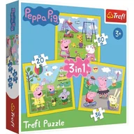 Puzzle - Trefl Puzzle 54 mini Wesoły dzień Świnki Peppy 1 - miniaturka - grafika 1