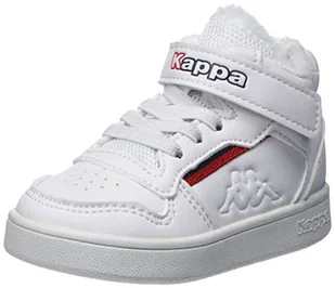 Kappa Chłopięce unisex dzieci Mangan II Ice M Sneaker, białe/czerwone, 20 EU - Moda i Uroda OUTLET - miniaturka - grafika 1