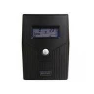 Zasilacze awaryjne UPS - Zasilacz awaryjny ups digitus line-ineractive lcd basic, 600va/360w, 1x12v/7ah, avr, 2x schuko cee 7/3 DN-170063-LCD-B - miniaturka - grafika 1