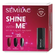 Lakiery hybrydowe - Semilac Shine With Me Set - miniaturka - grafika 1
