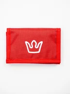 Portfele - Materiałowy Portfel SPORTOWY ZAMYKANY Czerwony Jigga Wear Simple Crown uni - miniaturka - grafika 1