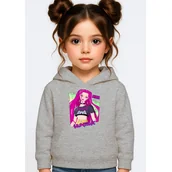 Bluzy dla dziewczynek - BLUZA DZIECIĘCA HUNTRIX MIRA KPOP 134-140 Z KAPTUREM BAWEŁNIANA JAKOŚĆ - miniaturka - grafika 1