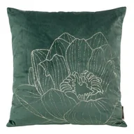 Poszewki na poduszki - Poszewka ciemnomiętowa welwet lilia wodna BLINK 45X45 EUROFIRANY - miniaturka - grafika 1