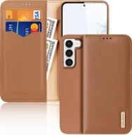 Portfele - Dux Ducis Dux Ducis Hivo etui Samsung Galaxy S23+ pokrowiec z klapką portfel podstawka blokada RFID brązowe - miniaturka - grafika 1