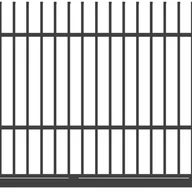 Ogrodzenia - Polbram Brama przesuwna bez przeciwwagi Majorka 4x1,5 m prawa antracytowa - miniaturka - grafika 1