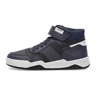 Buty dla chłopców - Geox Chłopięce J Perth Boy E sneakersy, Navy Lt Grey, 30 EU - grafika 1