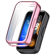 Akcesoria do smartwatchy - Pełne etui ochronne 360° Vanfone do Huawei Band 8/9, różowy - miniaturka - grafika 1