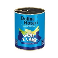 Mokra karma dla psów - Dolina Noteci Superfood Cielęcina i Jagnięcina 800g - miniaturka - grafika 1