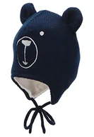 Czapki damskie - Sterntaler Chłopięca czapka z dzianiny, granatowa, 41 - miniaturka - grafika 1