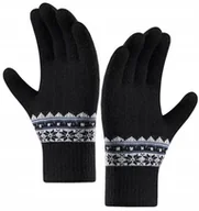 Rękawiczki - Rękawiczki dotykowe nordycki wzór ciepłe zimowe - miniaturka - grafika 1