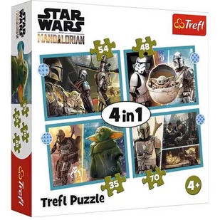 Trefl Puzzle 4w1 35,48,54,70el Mandalorian Star Wars 34397 p8 34397 - Puzzle - miniaturka - grafika 1