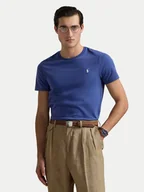 Koszulki męskie - Polo Ralph Lauren T-Shirt 710671438427 Niebieski Custom Slim Fit - miniaturka - grafika 1