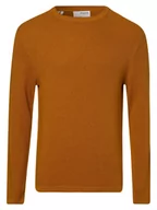 Swetry męskie - Selected - Sweter męski  SLHRocks, żółty|złoty - miniaturka - grafika 1