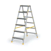 Pozostałe wyposażenie warsztatu - Aluminiowe stopnie dwustronne ALVE EUROSTYL, 2x6 stopni, wysokość 1,26 m - miniaturka - grafika 1