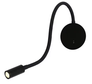 Light Prestige Kinkiet LAMPA ścienna SENISE LP-2021/1W BK regulowana OPRAWA metalowa LED 3W tuba na peszlu IP44 czarna LP-2021/1W BK - Lampy ścienne - miniaturka - grafika 1