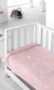 Koce i narzuty dla dzieci - Pielsa Baby, Koc dziecięcy, premium otulacz Besos, Różowy, 110x140 cm - miniaturka - grafika 1