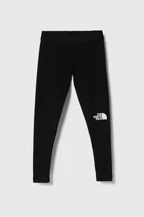 Spodnie i spodenki dla dziewczynek - The North Face legginsy dziecięce EVERYDAY LEGGINGS kolor czarny z nadrukiem - grafika 1