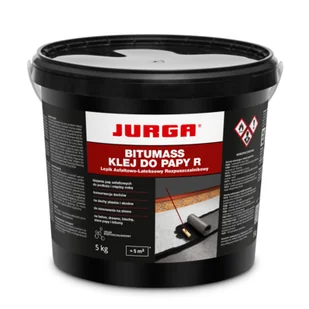 Klej do papy Bitumass R 5 kg Jurga - Pokrycia dachowe - miniaturka - grafika 1