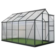 Szklarnie ogrodowe - Szklarnia ogrodowa 190x310 cm Westmann antracyt z fundamentem - miniaturka - grafika 1