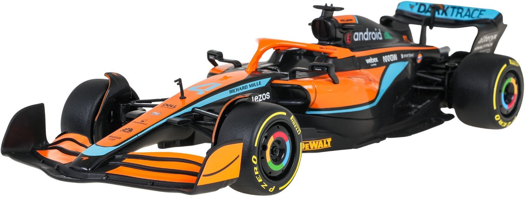 Autko Metalowe 1:24 McLaren F1 MCL36 Pomarańczowe RASTAR EDUKAMP