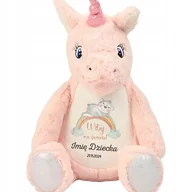 Maskotki i pluszaki - PLUSZOWY JEDNOROŻEC Dla Dziecka Personalizowane IMIE DZIECKA Niebieskie Wz - miniaturka - grafika 1
