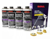 Chemia warsztatowa - ZESTAW DO KONSERWACJI PODWOZIA + PISTOLET SZCZOTKI (4x1L Rubber + Pistolet + Szczotki) - miniaturka - grafika 1