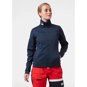 Kurtki damskie - Damski polar Helly Hansen Crew Fleece Jacket navy  - S - miniaturka - grafika 1