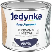 Emalie - Farba akrylowa Jedynka DecoProtect Drewno i Metal Satynowy Połysk Granatowy 0,2 l - miniaturka - grafika 1