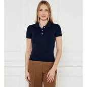 Koszulki i topy damskie - Tommy Hilfiger Polo | Slim Fit - miniaturka - grafika 1