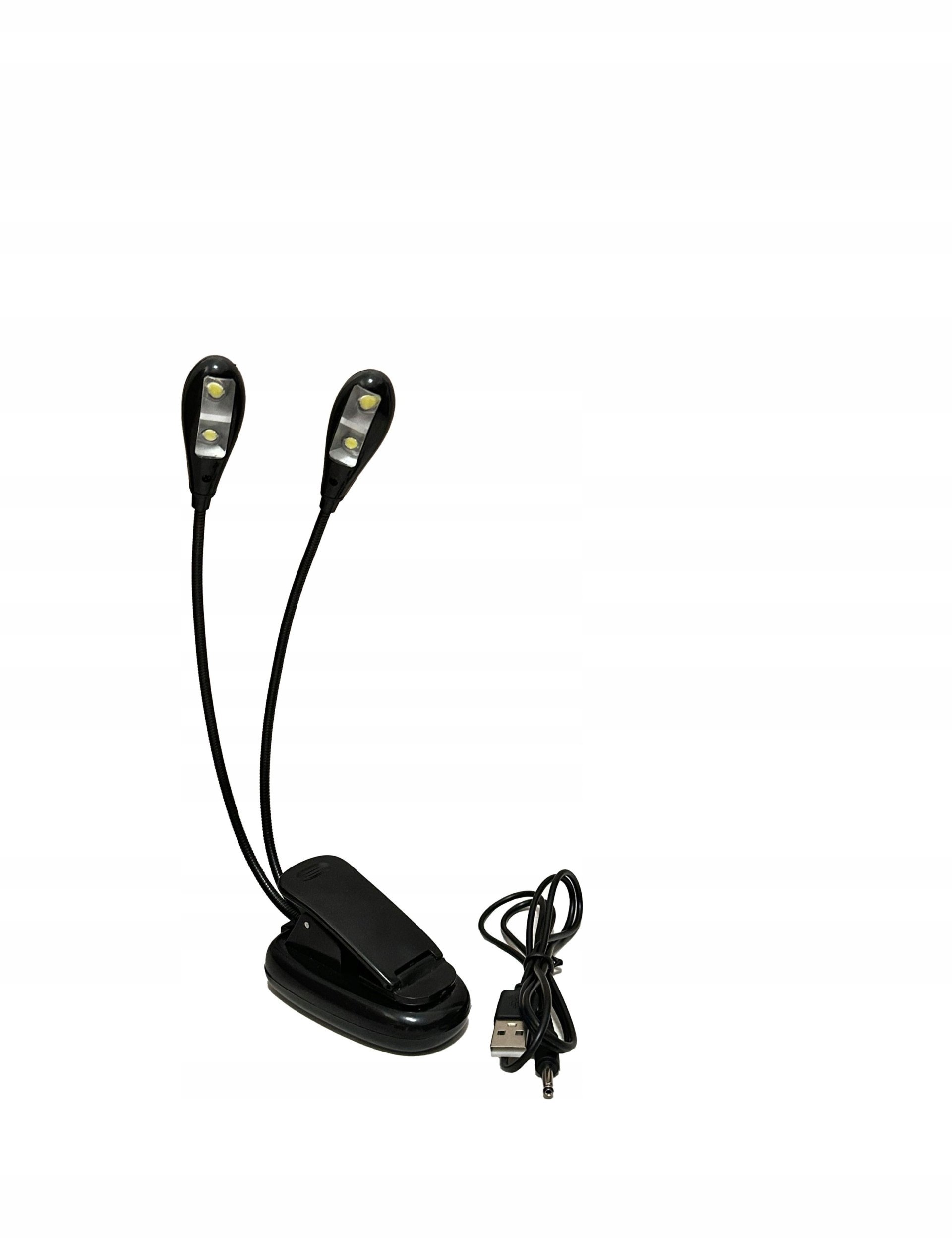 Lampka USB Bounn podwÃ³jna LED nocna z klipsem na ksiÄ Å¼kÄ USB czarna JBL088