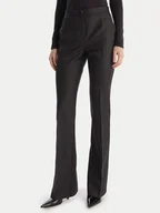 Spodnie damskie - PINKO Spodnie materiałowe Aguenda 106124 A305 Czarny Regular Fit - miniaturka - grafika 1