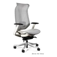 Fotele i krzesła biurowe - Fotel ergonomiczny FOCUS Unique Biały  ✂ RABAT w sklepie! ✂️ - miniaturka - grafika 1