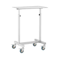 Meble i wyposażenie gabinetów medycznych - Steinberg Systems stolik instrumentalny mobilny 60 x 40 mm regulowana wysokość stal nierdzewna/guma - Meble medyczne - miniaturka - grafika 1