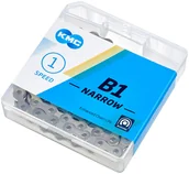 Łańcuchy rowerowe - KMC B1 Narrow Łańcuch 1 rz., silver 112 Links 2020 Łańcuchy 240570 - miniaturka - grafika 1