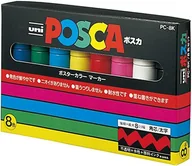 Kredki, ołówki, pastele i pisaki - uni-ball Uni-Ball uni POSCA PC-8K, 8 pcs marker PC8K/8 - miniaturka - grafika 1