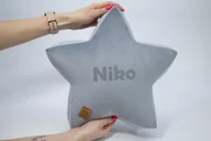 Kołdry i poduszki dla dzieci - Poduszka dekoracyjna gwiazdka z imieniem - kolor do wyboru - miniaturka - grafika 1