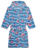 Szlafroki dla dzieci - Playshoes Szlafrok 340128 M Niebieski - miniaturka - grafika 1