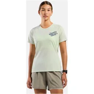 Koszulki sportowe damskie - Koszulka damska Odlo ESSENTIAL PRINT T-shirt crew neck s/s - miniaturka - grafika 1